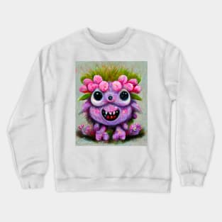 Cute flower monster Crewneck Sweatshirt